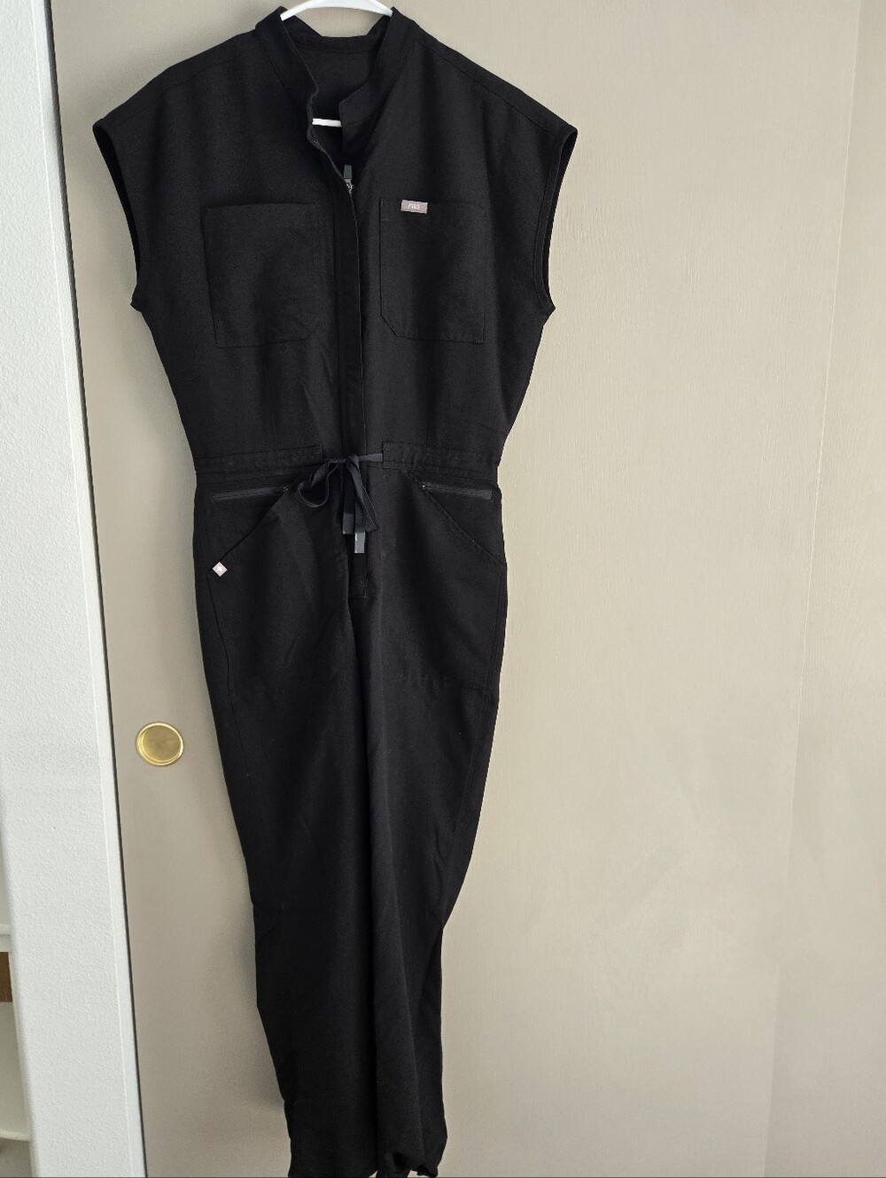 FIGS Black Rafaela Scrub Jumpsuit Size Small